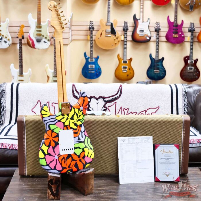 Fender Custom Shop Greg Fessler Masterbuilt Blacklight 68 Stratocaster Flame Maple Neck Artwork Hand Painted by Madison Roy 7.95 LBS - Image 12