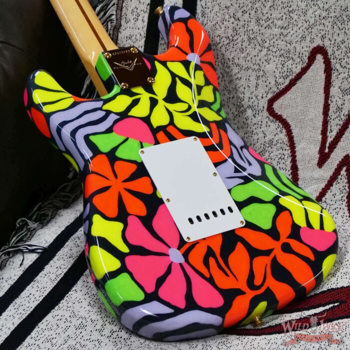 Fender Custom Shop Greg Fessler Masterbuilt Blacklight 68 Stratocaster Flame Maple Neck Artwork Hand Painted by Madison Roy 7.95 LBS - Image 14