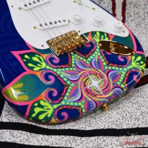 Fender Custom Shop Greg Fessler Masterbuilt Blacklight 68 Stratocaster Artwork Hand Painted by Madison Roy 7.60 LBS - Image 10