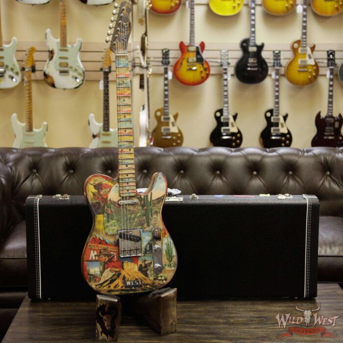 2018 NAMM Fender Masterbuilt Greg Fessler Golden Hills Telecaster Closet Classic Dave Newman Collage Art Work - Image 11