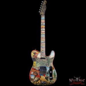 2018 NAMM Fender Masterbuilt Greg Fessler Golden Hills Telecaster Closet Classic Dave Newman Collage Art Work - Image 4