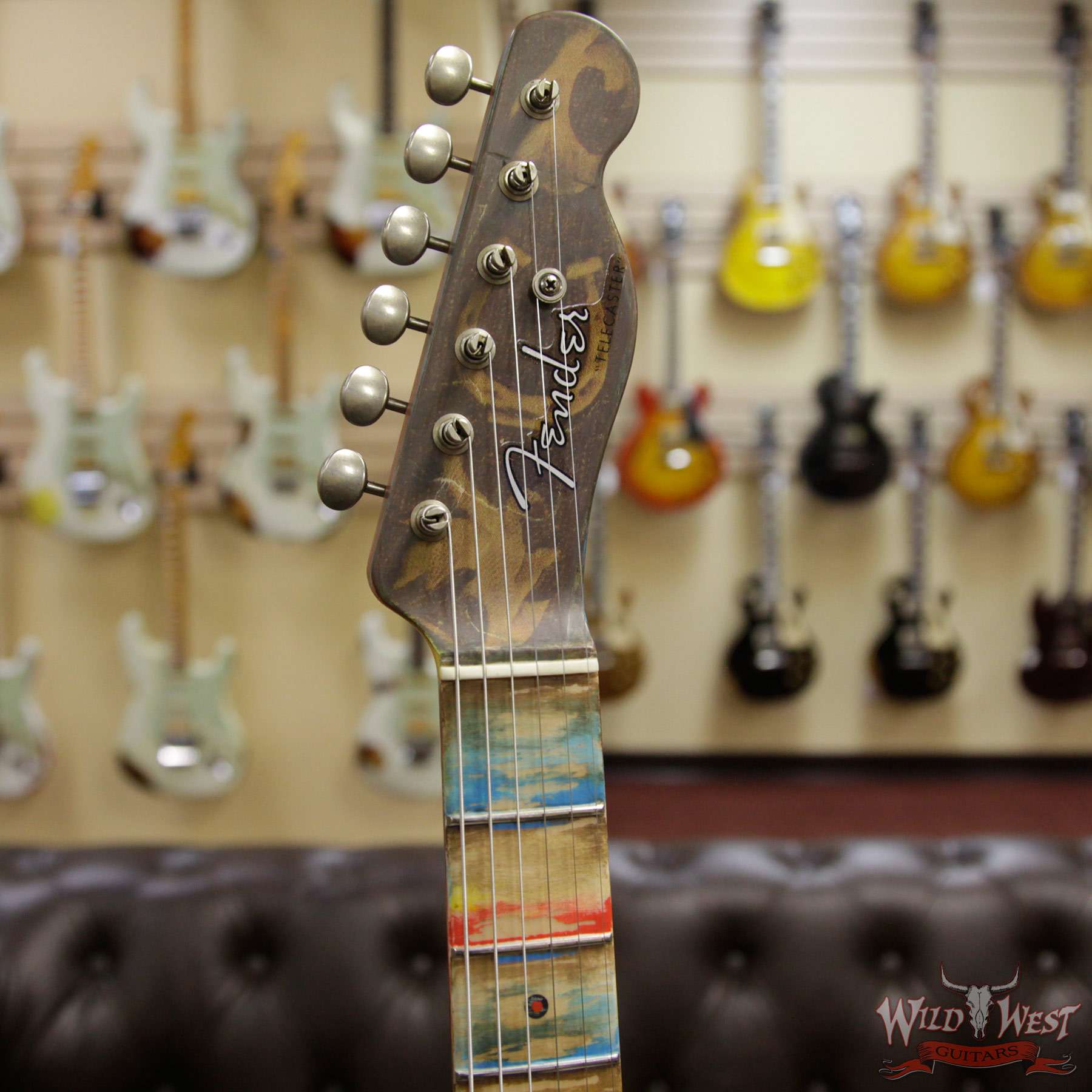 fendercs-mbgf-goldenhillstele-cz534169-hf__wwg.jpg 2018 NAMM Fender Masterbuilt Greg Fessler Golden Hills Telecaster Closet Classic Dave Newman Collage Art Work - Image 7
