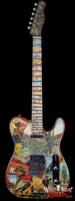 2018 NAMM Fender Masterbuilt Greg Fessler Golden Hills Telecaster Closet Classic Dave Newman Collage Art Work