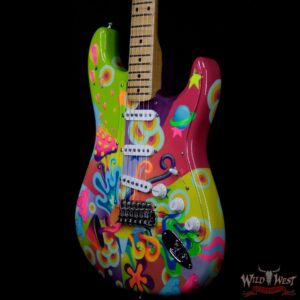 Fender Custom Shop Greg Fessler Masterbuilt Hand Painted Blacklight 68 Stratocaster Artwork by Madison Roy - Image 2