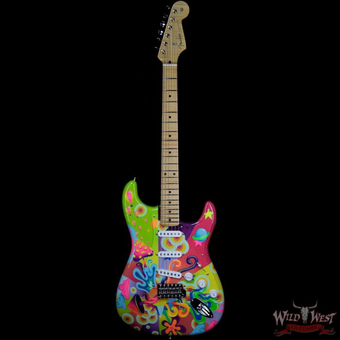 Fender Custom Shop Greg Fessler Masterbuilt Hand Painted Blacklight 68 Stratocaster Artwork by Madison Roy - Image 4