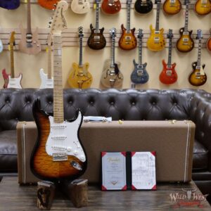 Fender Custom Shop Greg Fessler Masterbuilt 4A Quilt Maple Top Stratocaster NOS 5A Flame Maple Neck 3 Tone Sunburst - Image 6