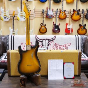 Fender Custom Shop Greg Fessler Masterbuilt 1955 Stratocaster Hardtail H/W Pickups Relic 2 Tone Sunburst 6.55 LBS - Image 11