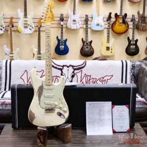 Fender Custom Shop Greg Fessler Masterbuilt 1969 Stratocaster Josefina Hand-Wound Pickups Relic Vintage White 7.50 LBS - Image 6