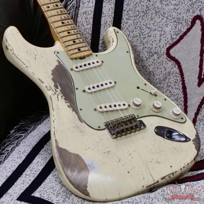 Fender Custom Shop Greg Fessler Masterbuilt 1969 Stratocaster Josefina Hand-Wound Pickups Relic Vintage White 7.50 LBS - Image 8