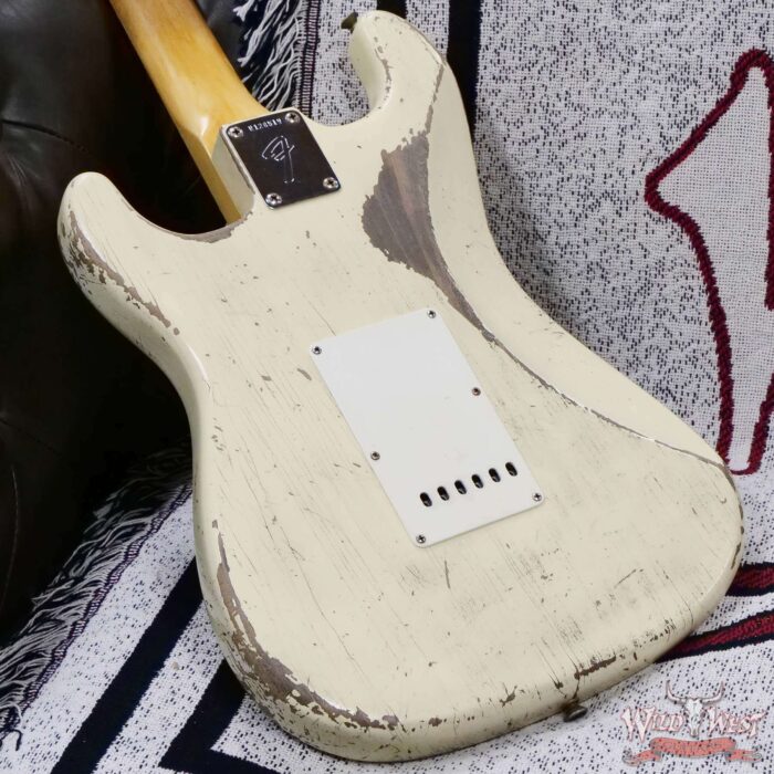 Fender Custom Shop Greg Fessler Masterbuilt 1969 Stratocaster Josefina Hand-Wound Pickups Relic Vintage White 7.50 LBS - Image 12