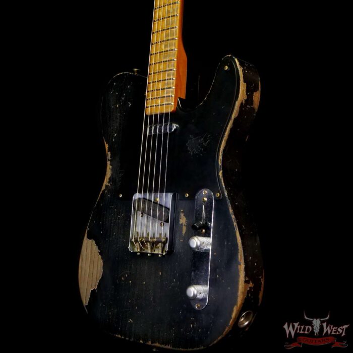 Fender Custom Shop Greg Fessler Masterbuilt 1952 Roasted Ash Telecaster Josefina H/W Pickups Relic Black 6.85 LBS - Image 2