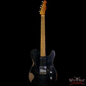 Fender Custom Shop Greg Fessler Masterbuilt 1952 Roasted Ash Telecaster Josefina H/W Pickups Relic Black 6.85 LBS - Image 3