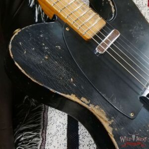 Fender Custom Shop Greg Fessler Masterbuilt 1952 Roasted Ash Telecaster Josefina H/W Pickups Relic Black 6.85 LBS - Image 9