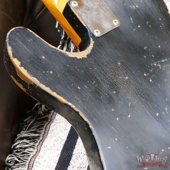 Fender Custom Shop Greg Fessler Masterbuilt 1952 Roasted Ash Telecaster Josefina H/W Pickups Relic Black 6.85 LBS - Image 12