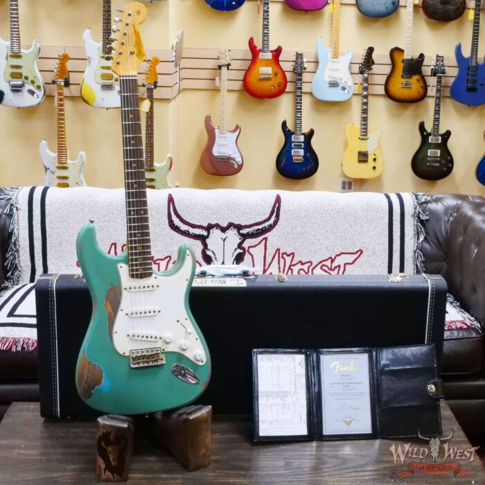 Fender Custom Shop Greg Fessler Masterbuilt 1963 Stratocaster Brazilian Rosewood Board Josefina Hand-Wound Pickups Relic Sea Foam Green - Image 6