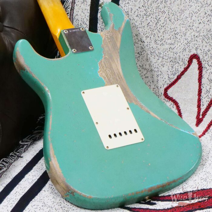 Fender Custom Shop Greg Fessler Masterbuilt 1963 Stratocaster Brazilian Rosewood Board Josefina Hand-Wound Pickups Relic Sea Foam Green - Image 13