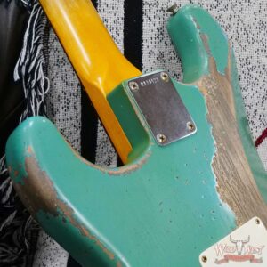 Fender Custom Shop Greg Fessler Masterbuilt 1963 Stratocaster Brazilian Rosewood Board Josefina Hand-Wound Pickups Relic Sea Foam Green - Image 14