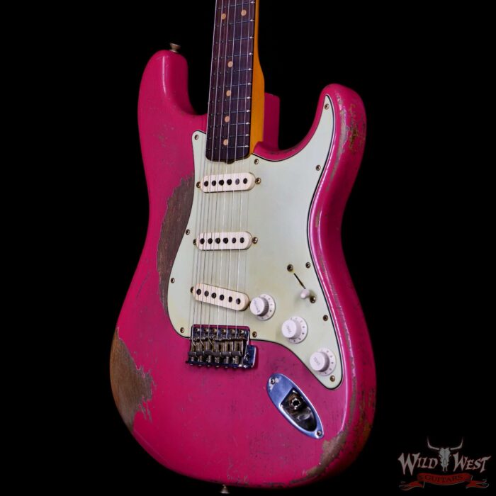 Fender Custom Shop Greg Fessler Masterbuilt 1963 Stratocaster Josefina Hand-Wound Pickups Relic Faded Dakota Red 7.45 LBS - Image 2