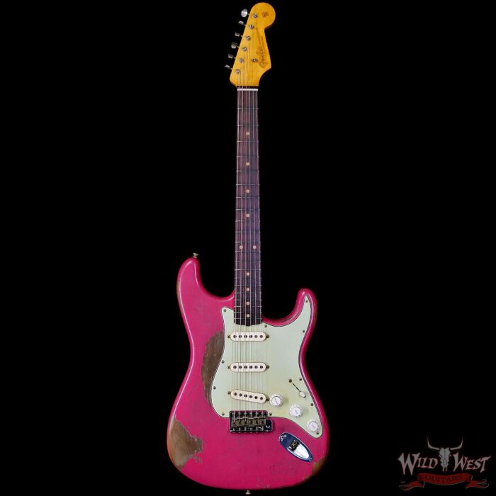 Fender Custom Shop Greg Fessler Masterbuilt 1963 Stratocaster Josefina Hand-Wound Pickups Relic Faded Dakota Red 7.45 LBS - Image 3