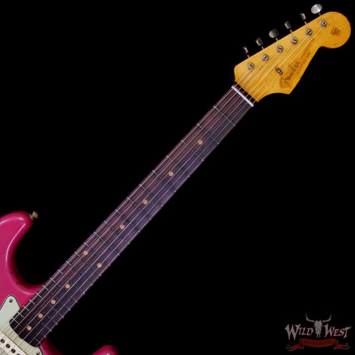 Fender Custom Shop Greg Fessler Masterbuilt 1963 Stratocaster Josefina Hand-Wound Pickups Relic Faded Dakota Red 7.45 LBS - Image 4