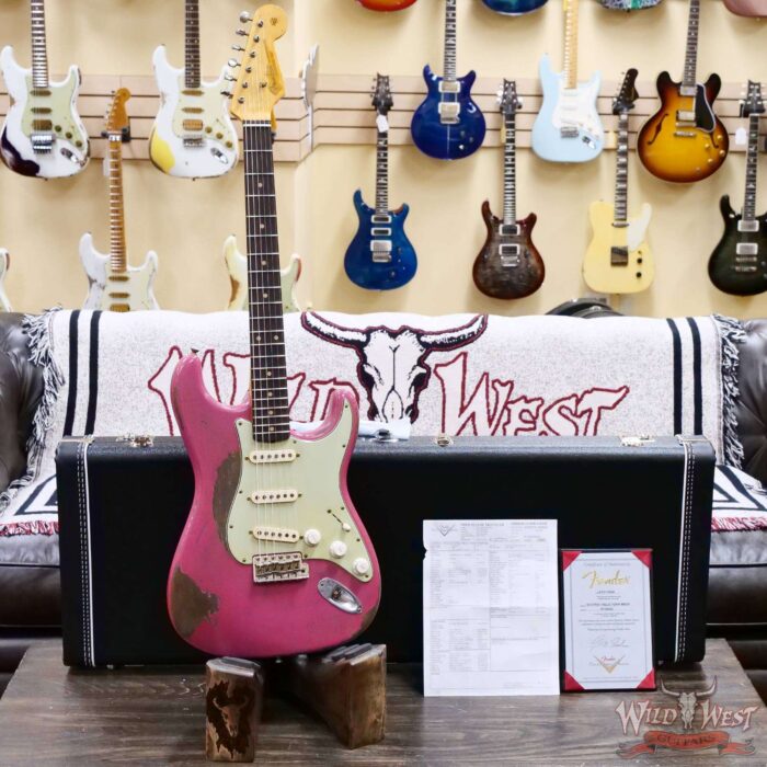 Fender Custom Shop Greg Fessler Masterbuilt 1963 Stratocaster Josefina Hand-Wound Pickups Relic Faded Dakota Red 7.45 LBS - Image 6