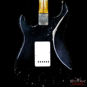Fender Custom Shop Masterbuilt John Cruz 1956 Stratocaster HSS Heavy Relic Black Over HLE Gold 6.85 - Image 7