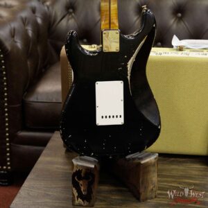 Fender Custom Shop Masterbuilt John Cruz 1956 Stratocaster HSS Heavy Relic Black Over HLE Gold 6.85 - Image 15
