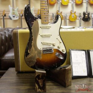 Fender Custom Shop John Cruz Masterbuilt 1957 Stratocaster Ash Heavy Relic 2 Tone Sunburst 6.85 LBS - Image 12