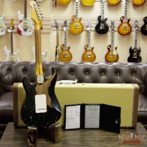 Fender Custom Shop John Cruz Masterbuilt 1957 Stratocaster Ash Heavy Relic Maple Neck Black - Image 14