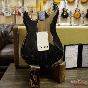 Fender Custom Shop John Cruz Masterbuilt 1957 Stratocaster Ash Heavy Relic Maple Neck Black - Image 15