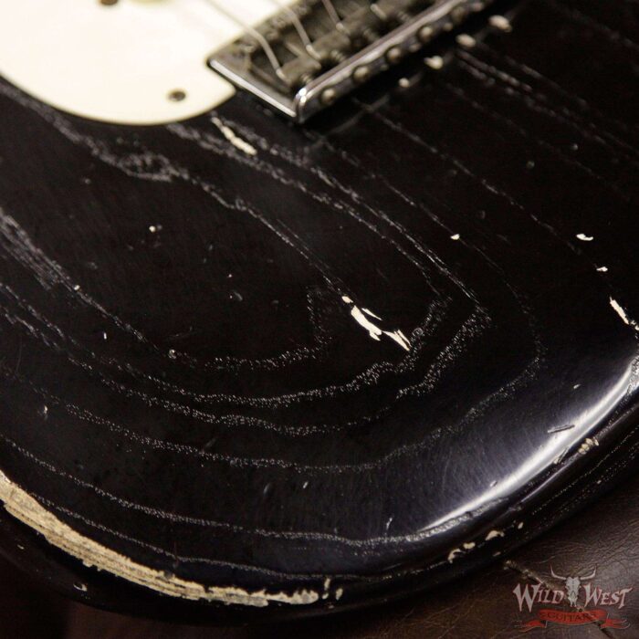 Fender Custom Shop John Cruz Masterbuilt 1957 Stratocaster Ash Heavy Relic Maple Neck Black - Image 13
