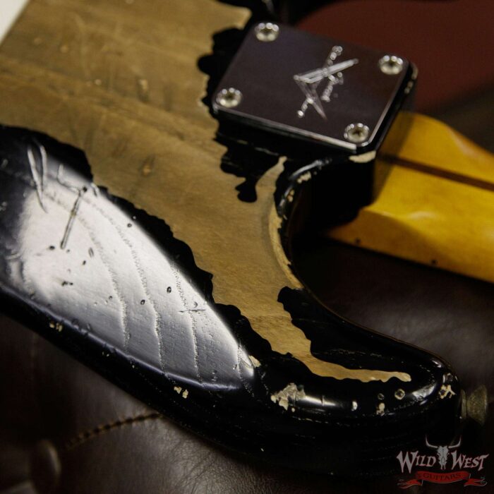 Fender Custom Shop John Cruz Masterbuilt 1957 Stratocaster Ash Heavy Relic Maple Neck Black - Image 16
