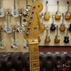 Fender Custom Shop John Cruz Masterbuilt 1957 Stratocaster Ash Heavy Relic Maple Neck Black - Image 7