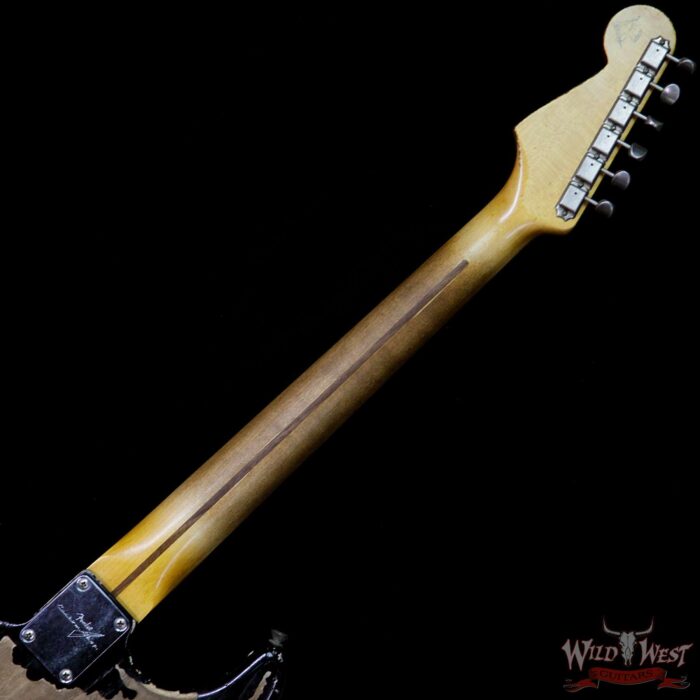 Fender Custom Shop John Cruz Masterbuilt 1957 Stratocaster Ash Heavy Relic Maple Neck Black - Image 10