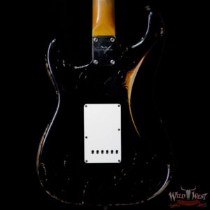 Fender Custom Shop John Cruz Masterbuilt 1961 Stratocaster Heavy Relic AAA Rosewood Slab Board Black / 3 Tone Sunburst - Image 6