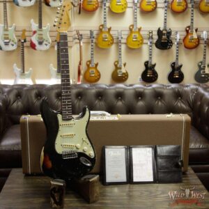 Fender Custom Shop John Cruz Masterbuilt 1961 Stratocaster Heavy Relic AAA Rosewood Slab Board Black / 3 Tone Sunburst - Image 11
