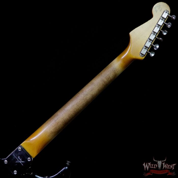 Fender Custom Shop John Cruz Masterbuilt 1961 Stratocaster Heavy Relic AAA Rosewood Slab Board Black / 3 Tone Sunburst - Image 10