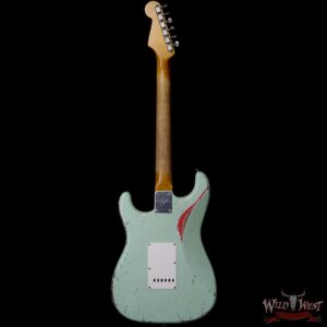 Fender Custom Shop John Cruz Masterbuilt 1962 Stratocaster Heavy Relic AAA Rosewood Slab Board Surf Green / Fiesta Red - Image 5