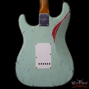 Fender Custom Shop John Cruz Masterbuilt 1962 Stratocaster Heavy Relic AAA Rosewood Slab Board Surf Green / Fiesta Red - Image 6