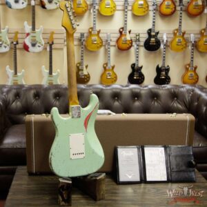 Fender Custom Shop John Cruz Masterbuilt 1962 Stratocaster Heavy Relic AAA Rosewood Slab Board Surf Green / Fiesta Red - Image 15