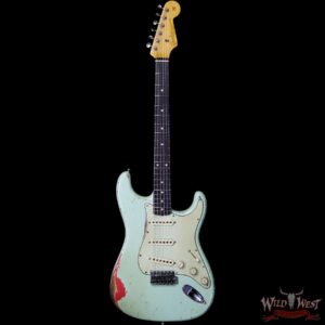Fender Custom Shop John Cruz Masterbuilt 1962 Stratocaster Heavy Relic AAA Rosewood Slab Board Surf Green / Fiesta Red - Image 4