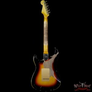 2013 Fender Custom Shop Masterbuilt John Cruz 1962 Stratocaster HSS AAA Flame Neck Heavy Relic 3 Tone Sunburst - Image 5