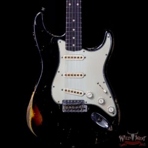 Fender Custom Shop John Cruz Masterbuilt 1963 Stratocaster Heavy Relic AAA Rosewood Fingerboard Black / 3 Tone Sunburst - Image 3