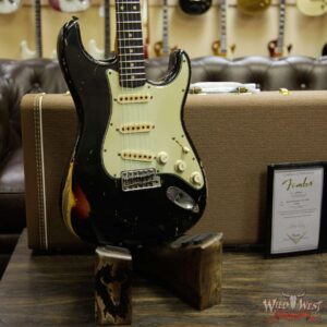 Fender Custom Shop John Cruz Masterbuilt 1963 Stratocaster Heavy Relic AAA Rosewood Fingerboard Black / 3 Tone Sunburst - Image 12