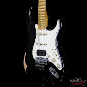 Fender Custom Shop Masterbuilt 1966 Stratocaster Floyd Rose Relic Black Over Shell Pink by John Cruz - Image 2