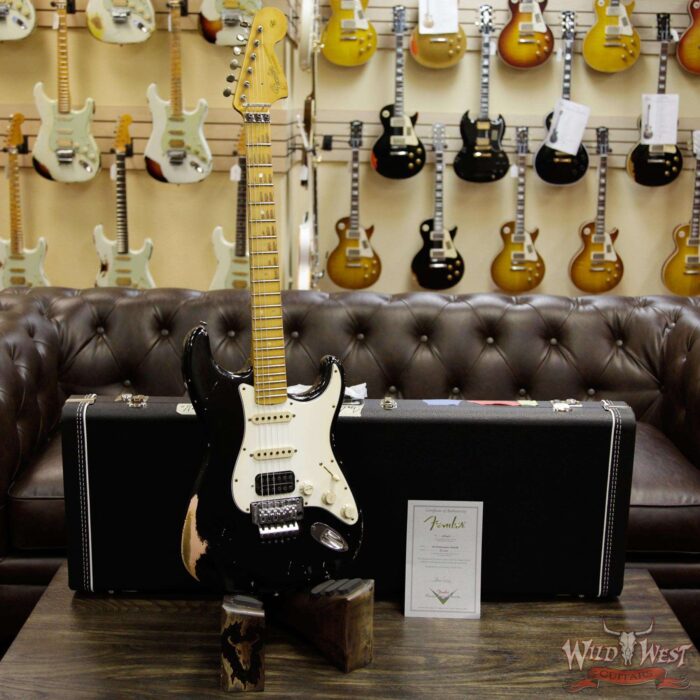 Fender Custom Shop Masterbuilt 1966 Stratocaster Floyd Rose Relic Black Over Shell Pink by John Cruz - Image 12