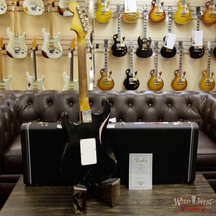 Fender Custom Shop Masterbuilt 1966 Stratocaster Floyd Rose Relic Black Over Shell Pink by John Cruz - Image 14