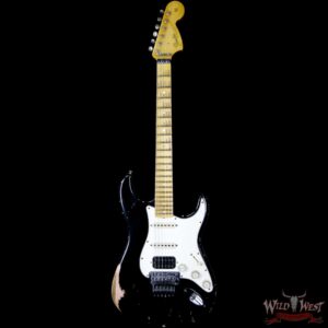 Fender Custom Shop Masterbuilt 1966 Stratocaster Floyd Rose Relic Black Over Shell Pink by John Cruz - Image 5