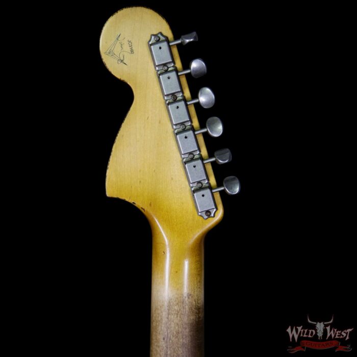 Fender Custom Shop Masterbuilt 1966 Stratocaster Floyd Rose Relic Black Over Shell Pink by John Cruz - Image 10