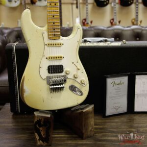 Fender Custom Shop Masterbuilt John Cruz 1969 Stratocaster HSS Floyd Rose Heavy Relic Olympic White - Image 13